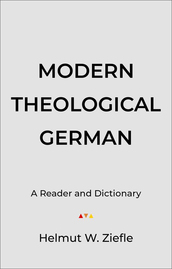Cover image for Modern Theological German, isbn: 9780801021442