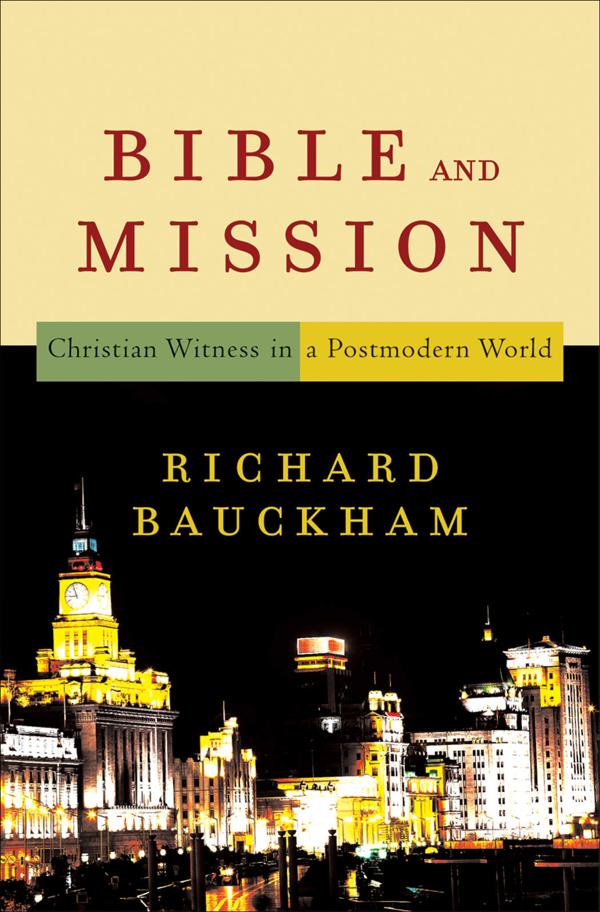 Cover image for Bible and Mission, isbn: 9780801027710