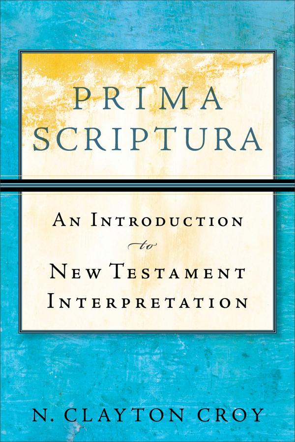 Cover image for Prima Scriptura, isbn: 9780801035883